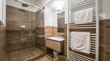 Salle de bain privée avec cabine de douche