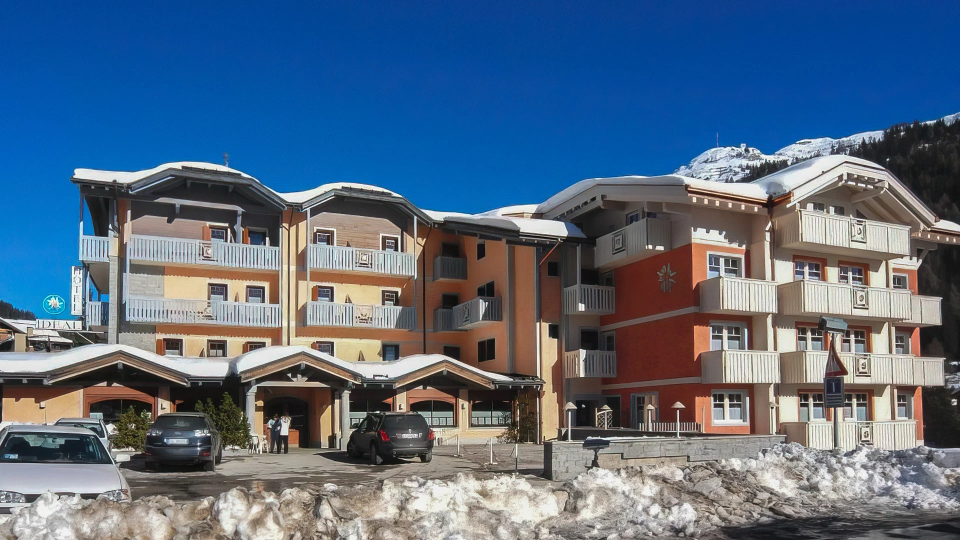 Exterior of the structure in winter