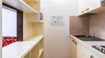 Equipped kitchenette