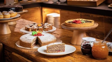 Homemade cakes for breakfast