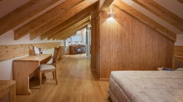 Attic room with private bathroom