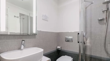 Salle de bain avec cabine de douche