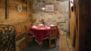 Detail des Restaurantraums