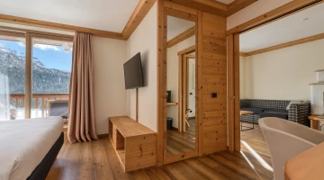 Suite avec vue sur la montagne