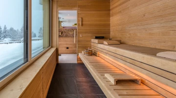 Sauna con vista panoramica