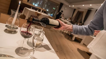 Vin servi au restaurant