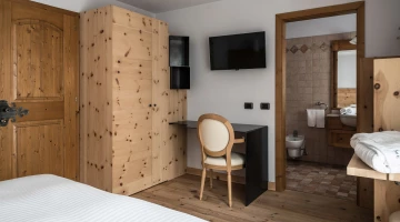 Détail de l&#39;ameublement de la chambre double