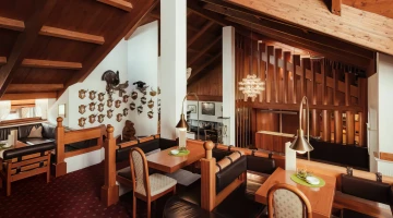 Restaurant im Dachgeschoss