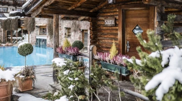 Sauna im Garten