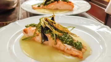 Zweiter Gang mit Fisch