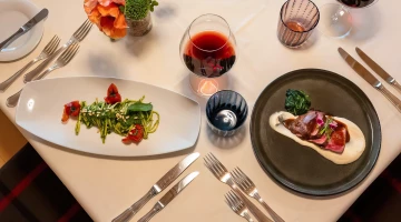 Auswahl an Gerichten im Restaurant