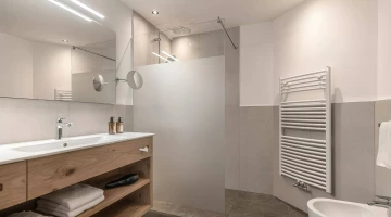 Bagno con box doccia in Junior Suite