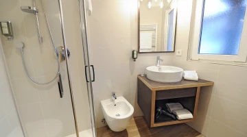 Salle de bain privée avec cabine de douche