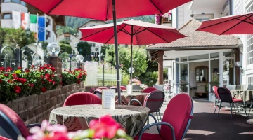 Terrace with outdoor tables