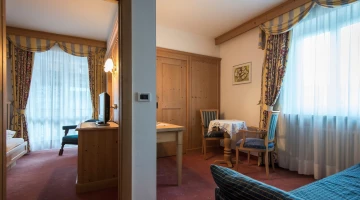 Double and single room