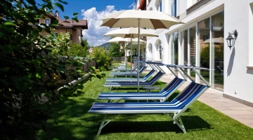 Solariumbereich im Garten