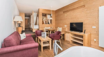 Wohnbereich in der Suite