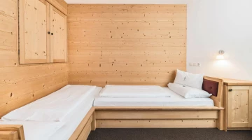 Einzelbetten in der Familiensuite