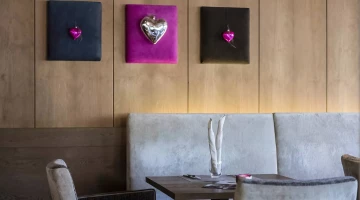 Detail of furniture in the restaurant hall