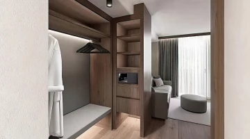 Detail of furnishings in suite