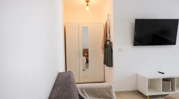 Wardrobe in the room
