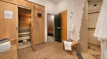 Wellness area with sauna
