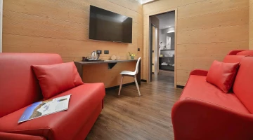 Living area in Family Suite