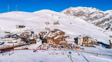 Hotel on the ski slopes