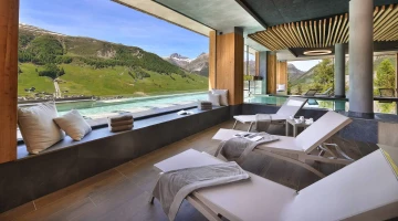 Spa relaxation area at Alpen Resort Bivio