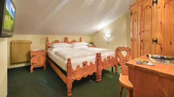 Double bedroom in the attic