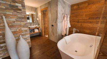 Bathroom with tub