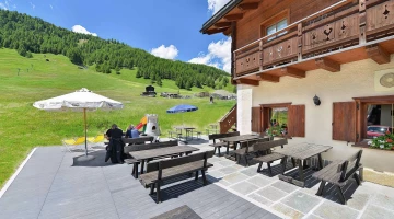 Terrace with outdoor tables