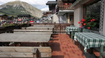 Terrace with outdoor tables
