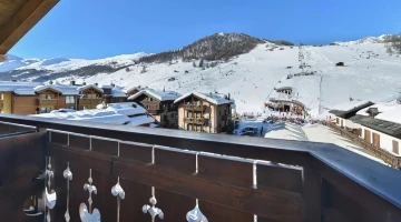 Panoramic view from the balcony of a room