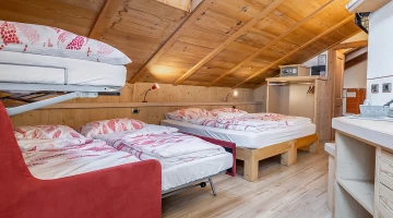 Attic family room with bathroom