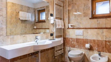Bathroom with hairdryer