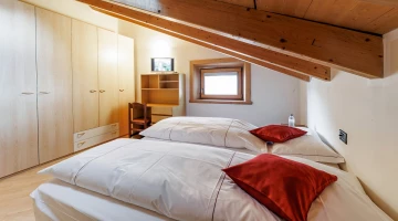 Double attic room in apartment