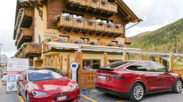 Electric car charging station