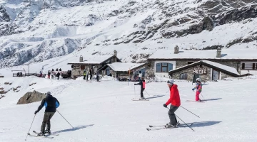 Struttura sulle piste da sci