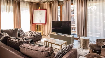 Suite with large screen TV