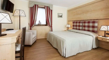 Détail de l&#39;ameublement d&#39;une chambre double