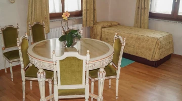 Room with table and chairs
