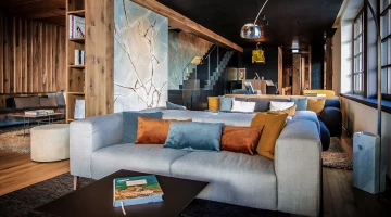 Detail of furniture in lounge area