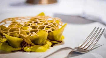 First course at the restaurant