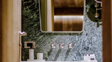 Detail of the bathroom of a room