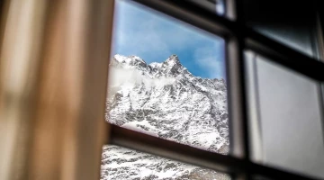 Panoramic view from a bedroom window