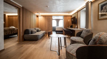 Wohnbereich in der Suite