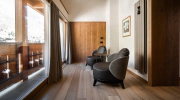Wohnzimmer in der Suite