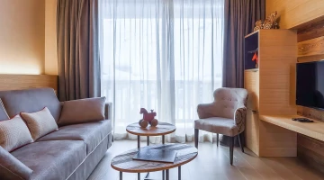 Zona giorno di una master suite