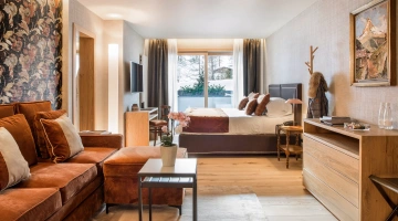 Détail du salon dans la chambre double